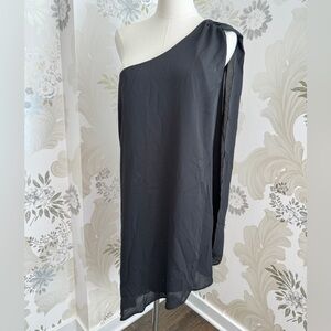Dee Elly One Shoulder Black Dress - NWT